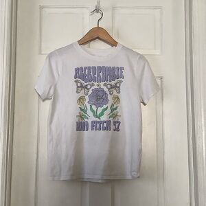 Abercrombie kids size 11/12 short sleeve t with flowers